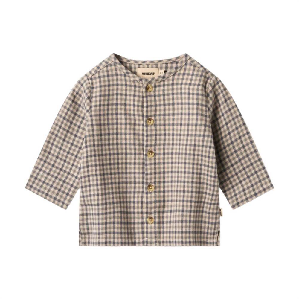 NEW WHEAT kid's shelby check shirt in baby
